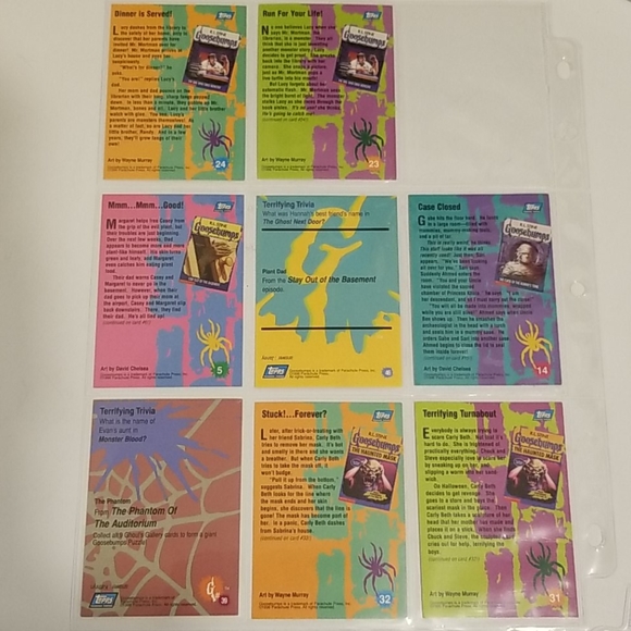 💚3/$25! Goosebumps 1996 Parachute Press cards - Picture 2 of 3